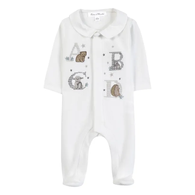 ABCD Animal Pyjamas | Ecru
