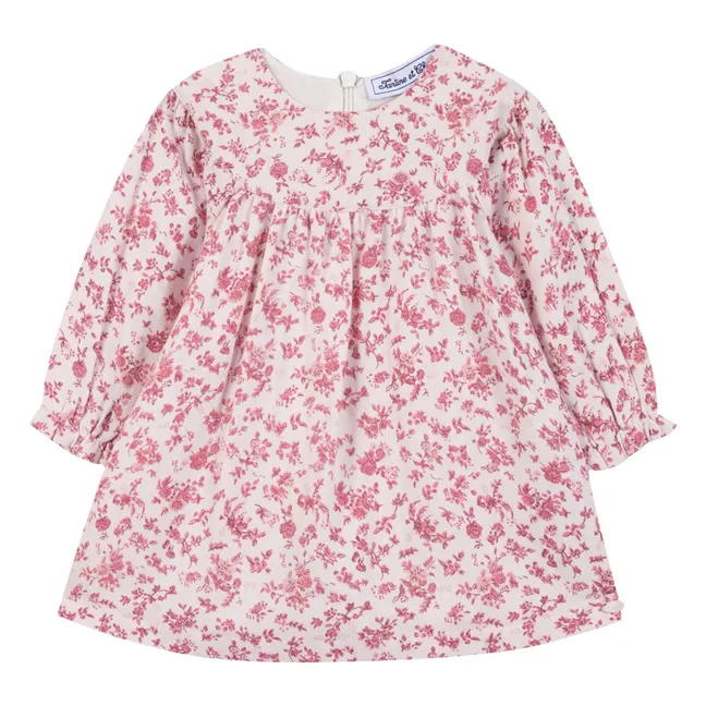 Robe Fleurie | Ecru