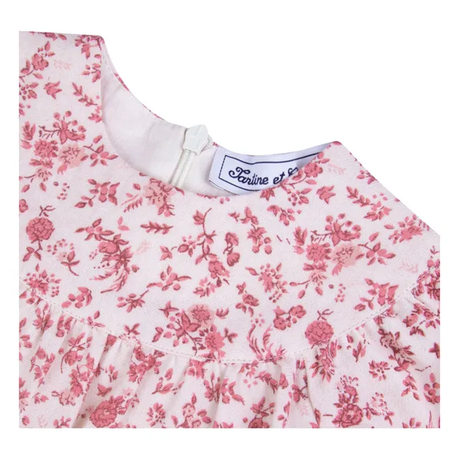 Robe Fleurie | Ecru