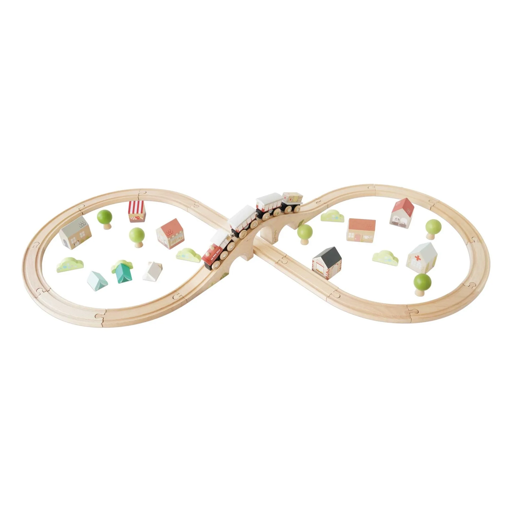 Circuit de train | Bois clair- Image produit n°3