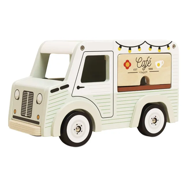 Camionette pour poupée Café | Bleu ciel