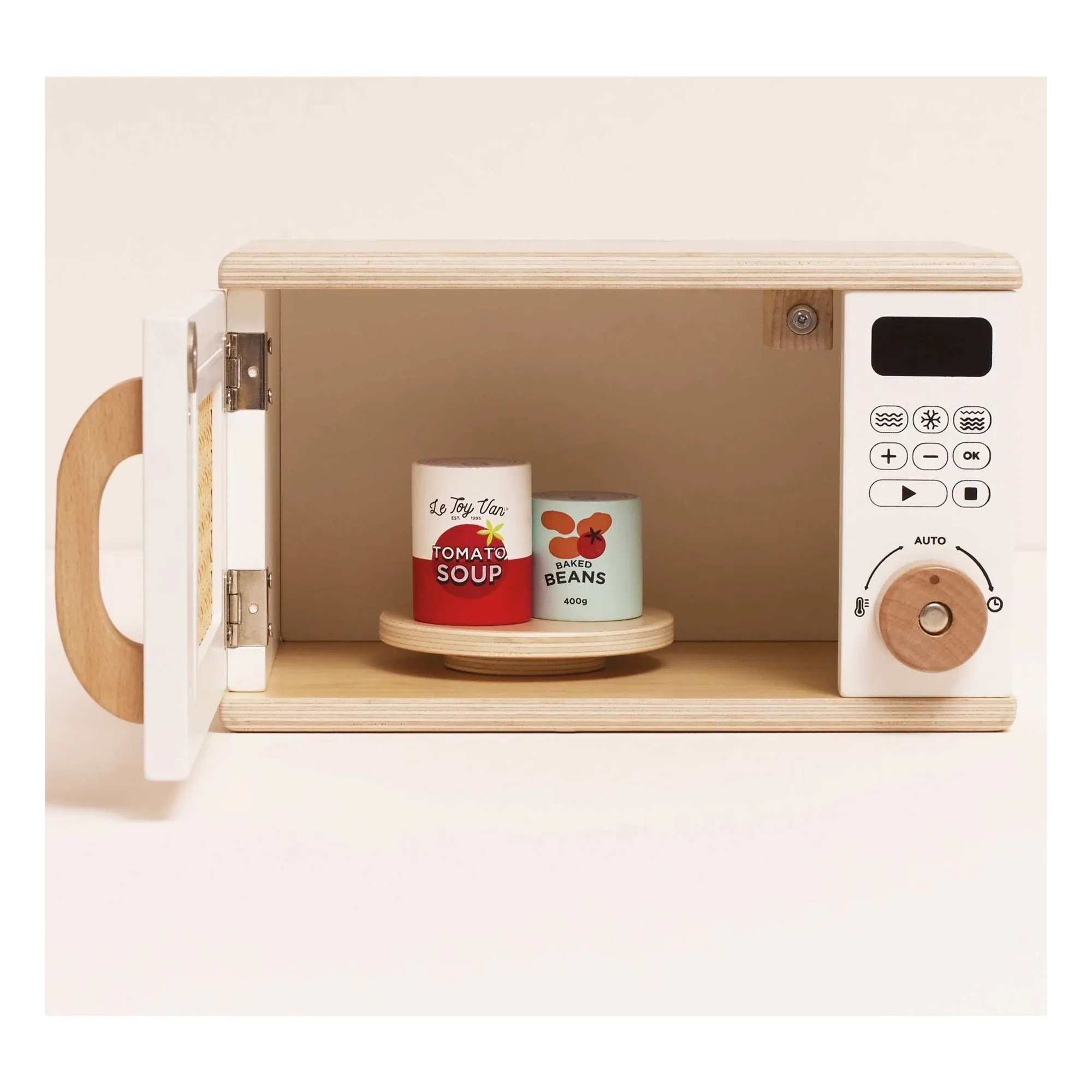 Four à micro-onde | Bois clair- Image produit n°4
