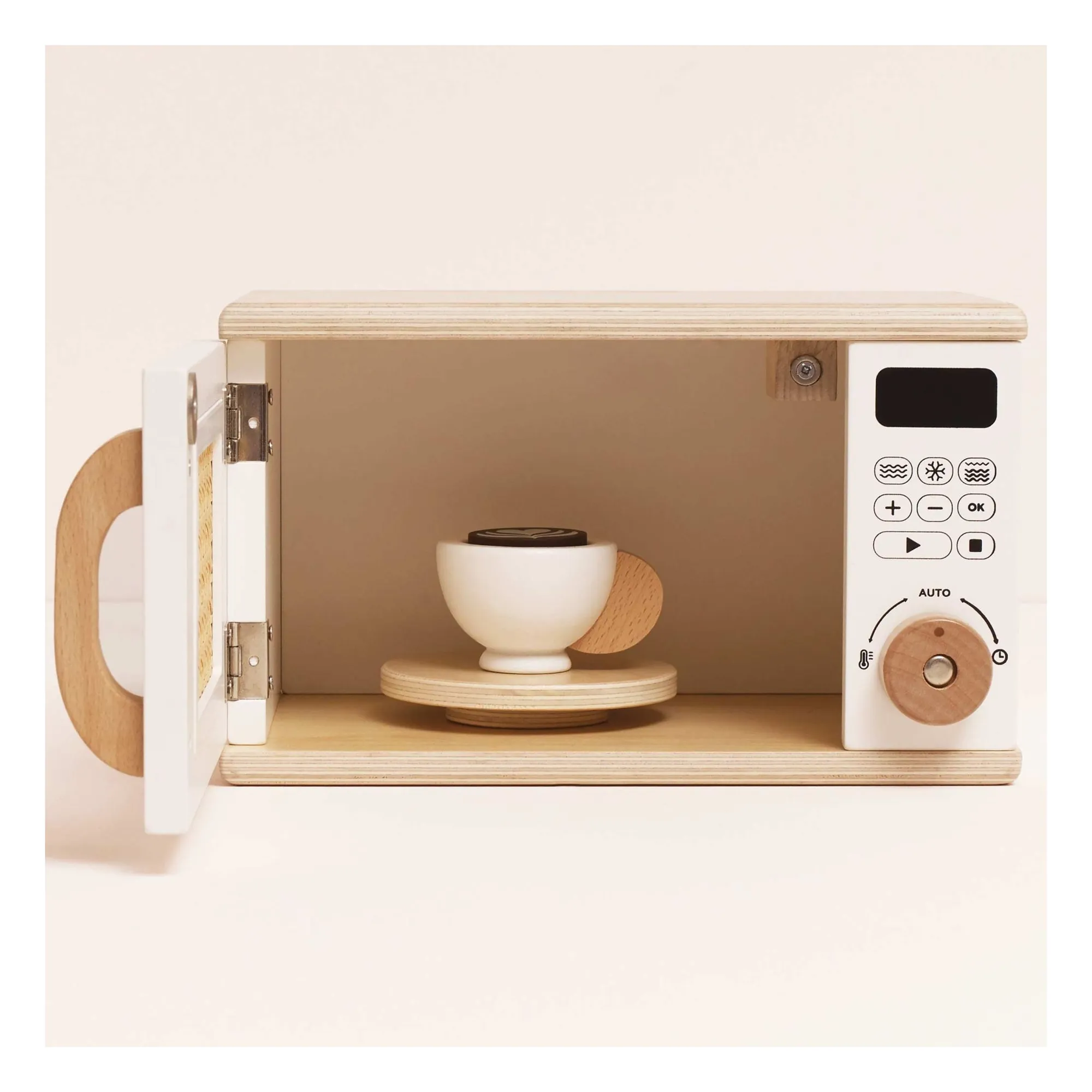 Four à micro-onde | Bois clair- Image produit n°2