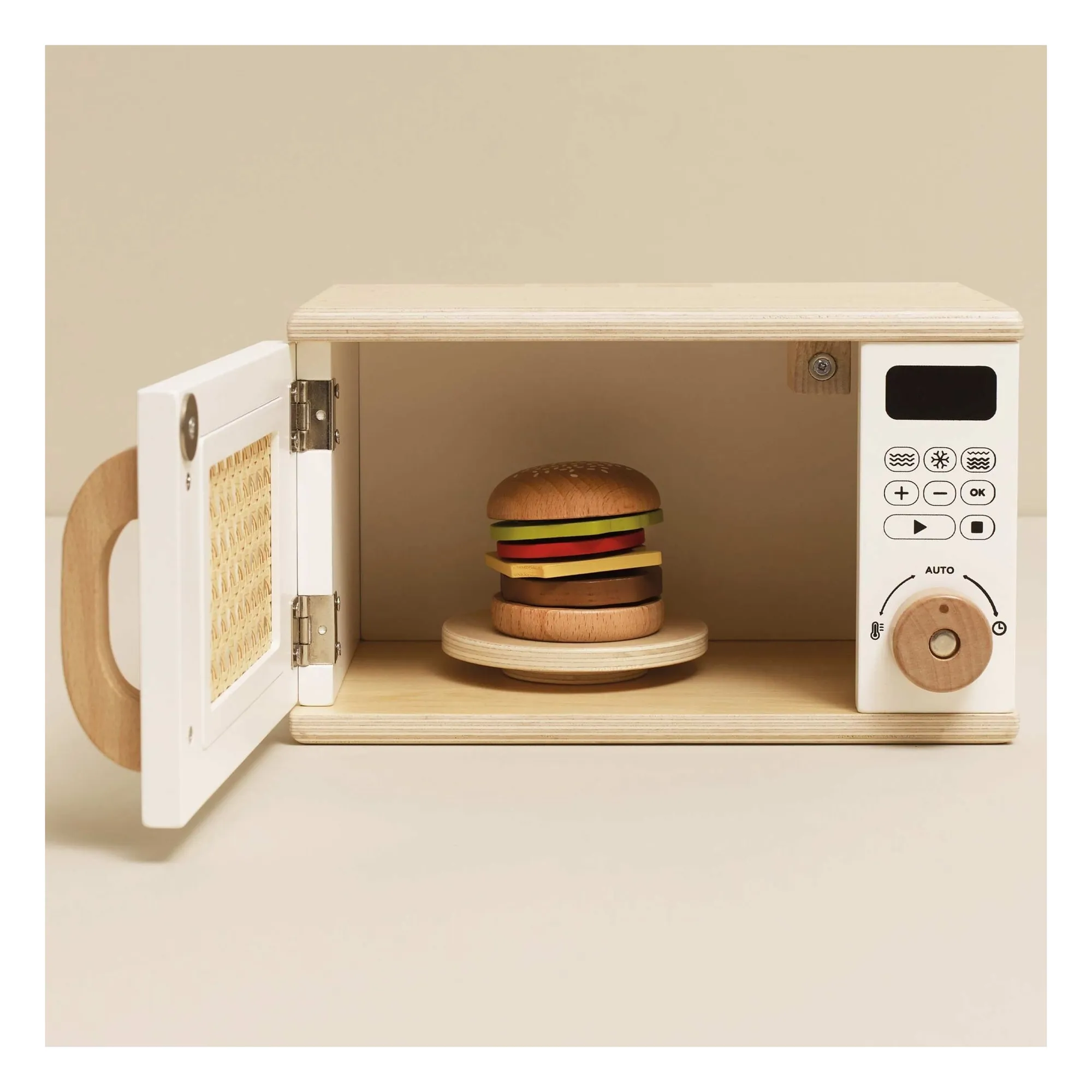 Four à micro-onde | Bois clair- Image produit n°1