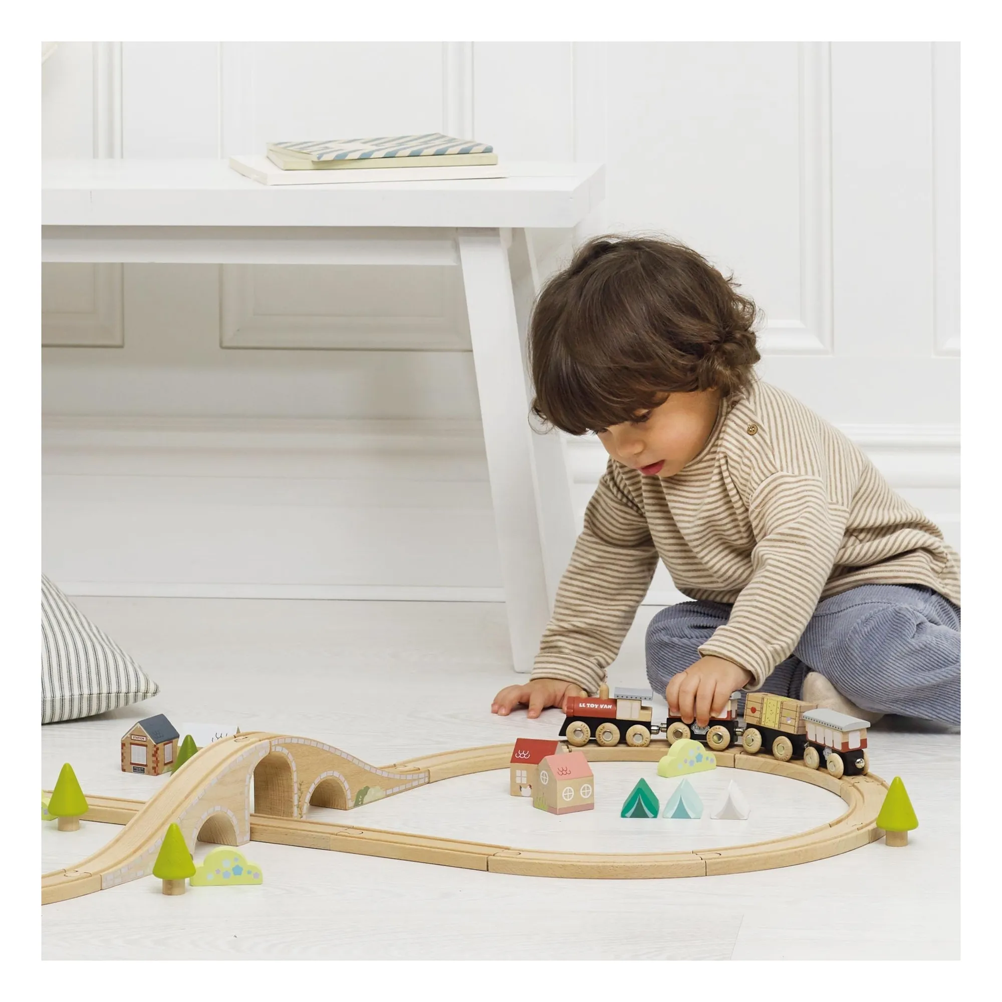 Circuit de train | Bois clair- Image produit n°2