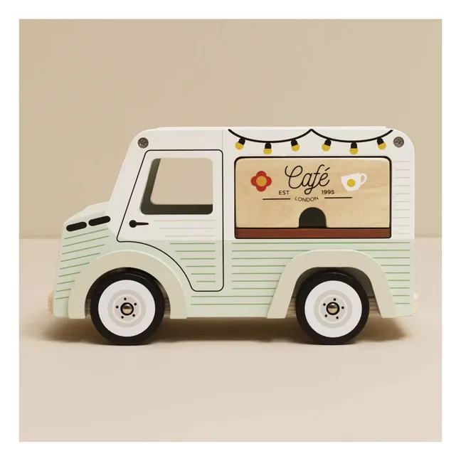 Camionette pour poupée Café | Bleu ciel