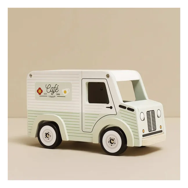 Camionette pour poupée Café | Bleu ciel