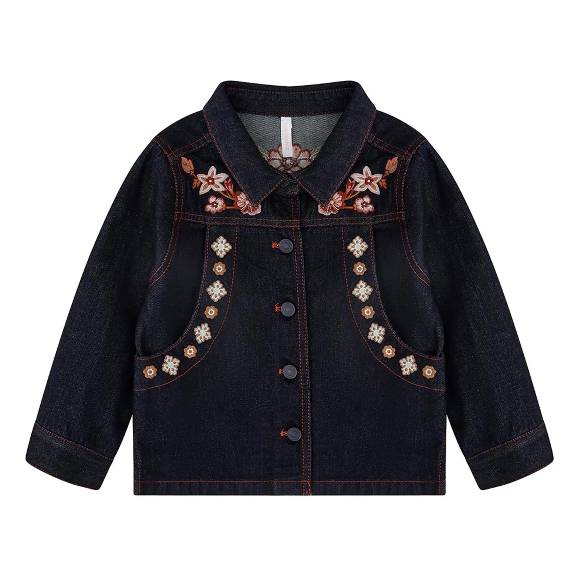 Zimmermann Midnight Blue Organic Cotton Embroidered Jacket
