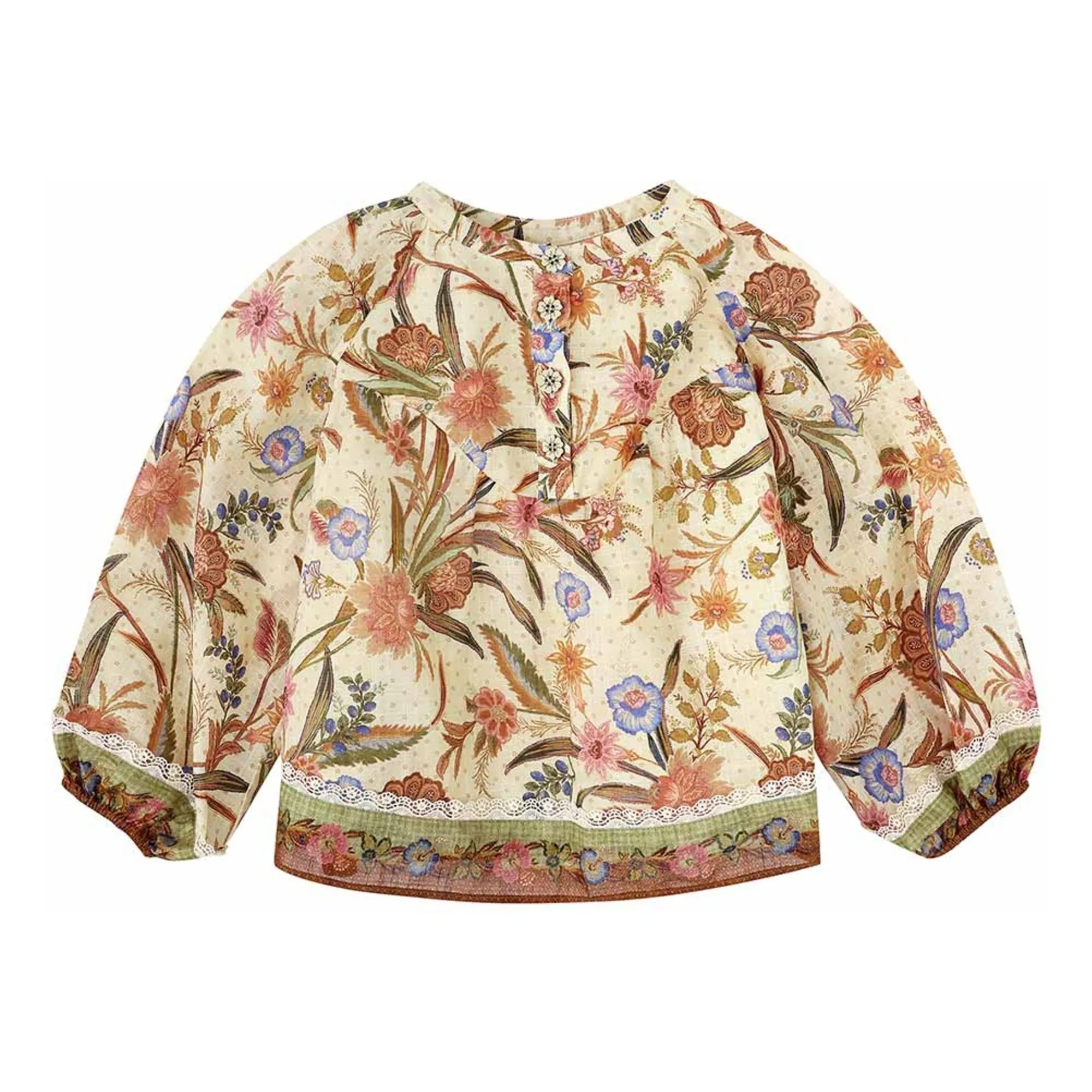 Zimmermann Orange Organic Cotton Blouse
