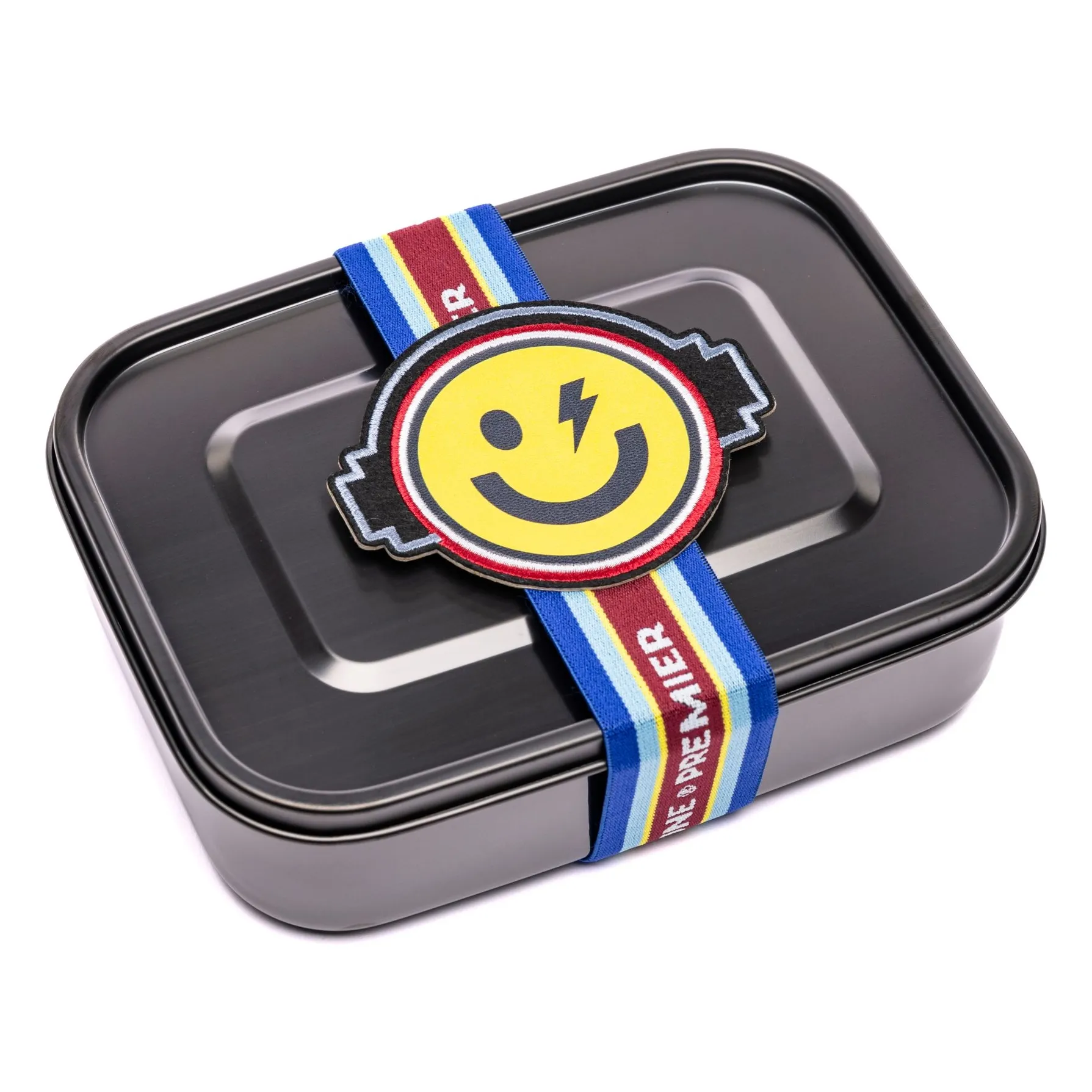 Elastique Boîte Repas Happy Face | Jaune- Image produit n°0