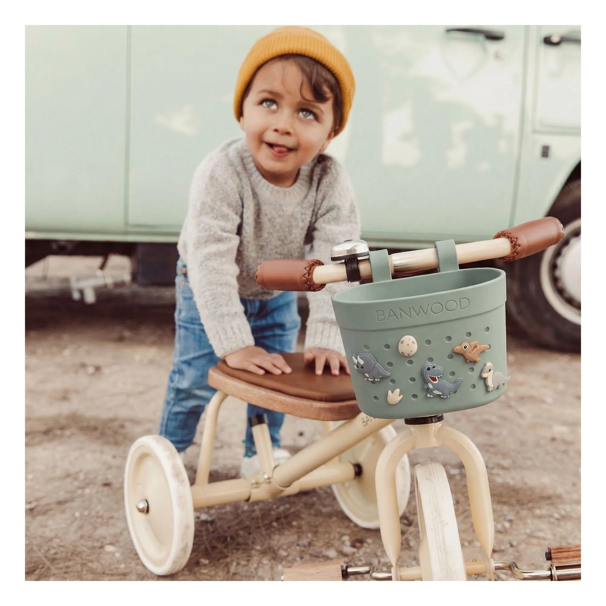 Panier de vélo/trotinette personnalisable Pin & Ride | Vert- Image produit n°5