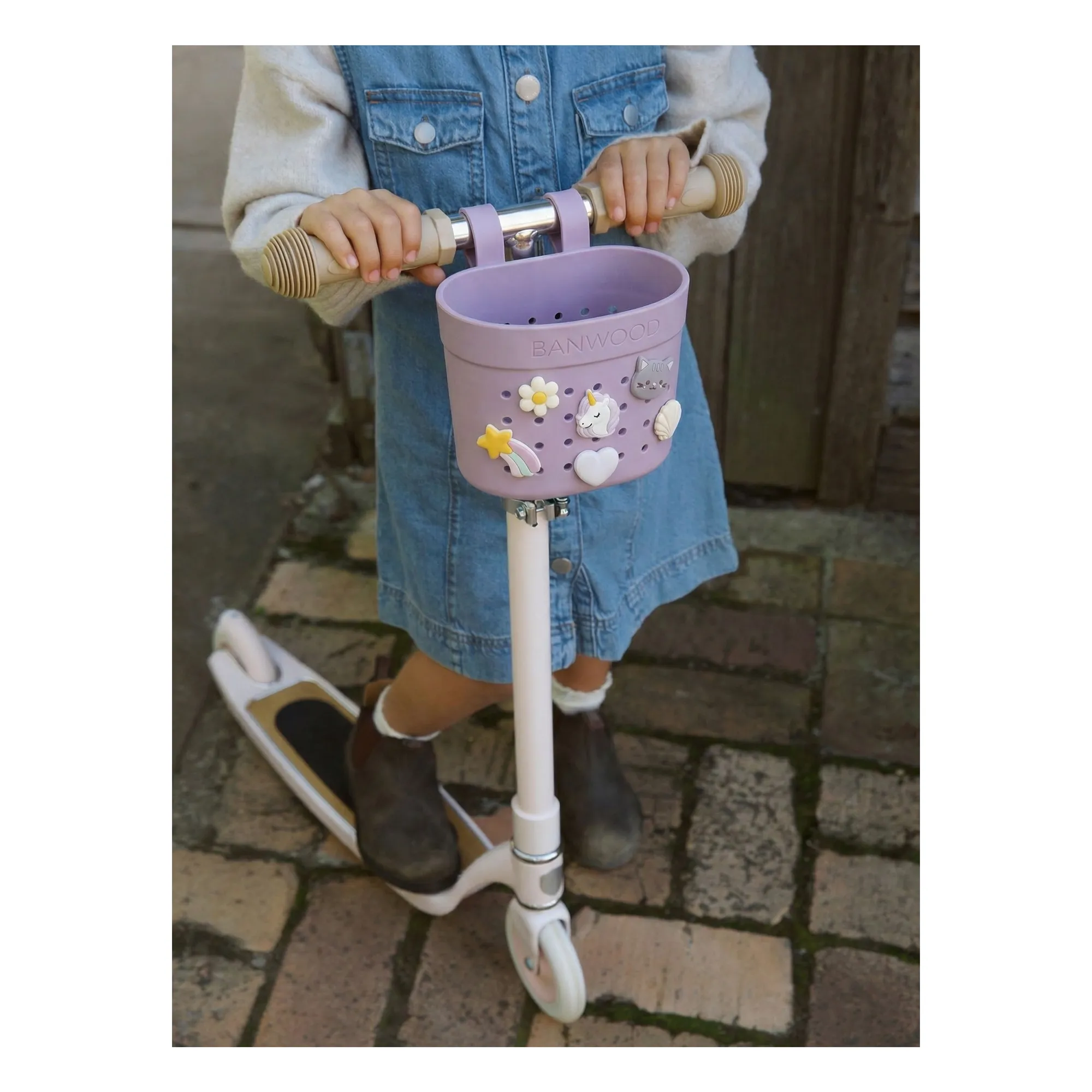 Panier de vélo/trotinette personnalisable Pin & Ride | Lavande- Image produit n°1