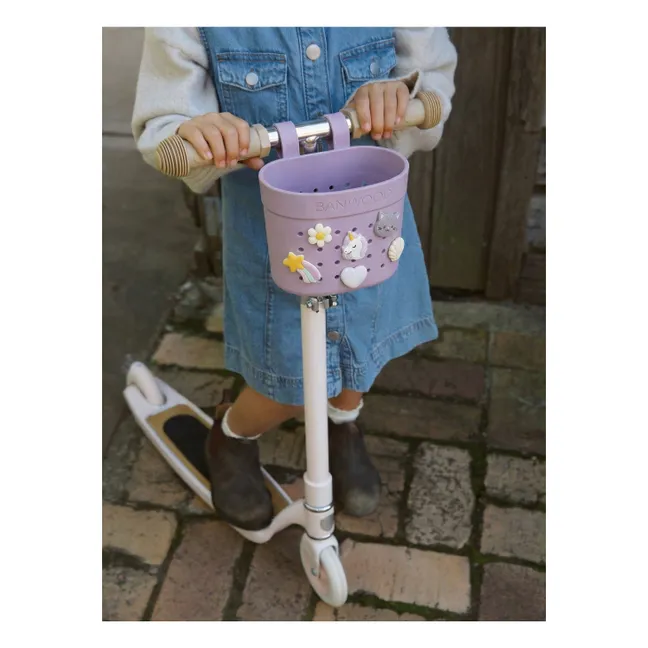Panier de vélo/trotinette personnalisable Pin & Ride | Lavande