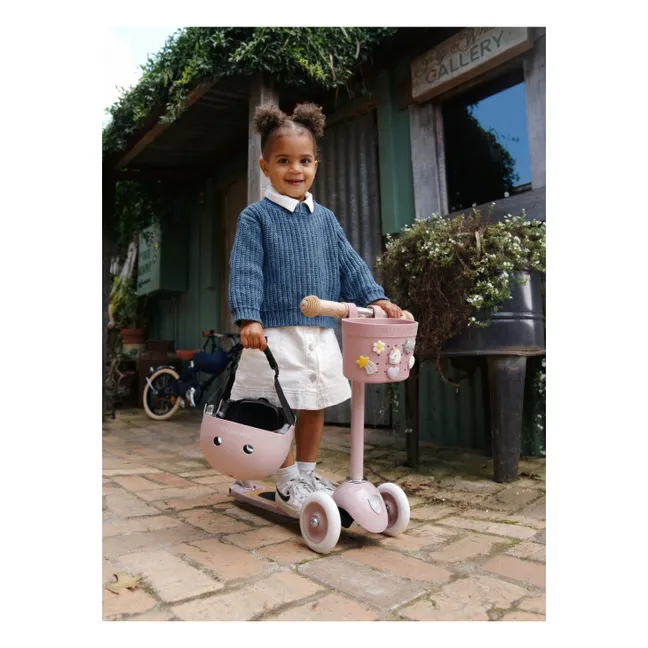 Panier de vélo/trotinette personnalisable Pin & Ride | Rose