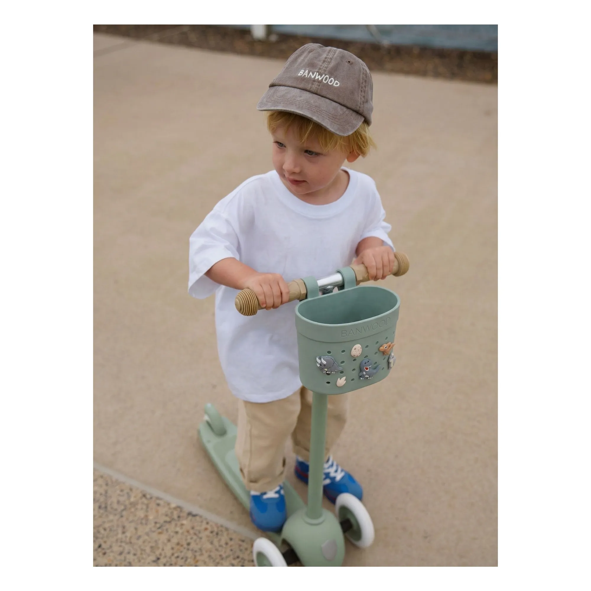 Panier de vélo/trotinette personnalisable Pin & Ride | Vert- Image produit n°1