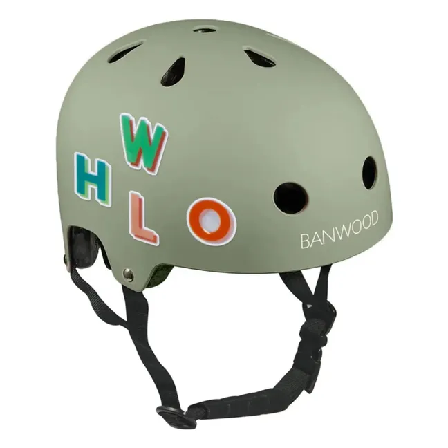 banwood bike helmet - green Kids Scooter & Set  Eco Teal made from durable Abs reprocessed materials with a protective foam lining Banwood Classic Helmet, Chrome