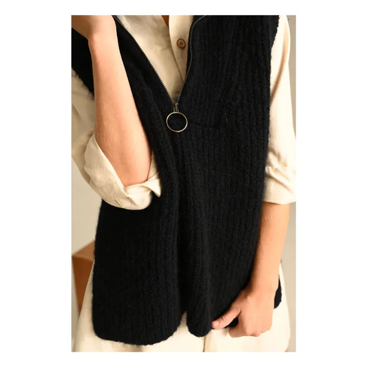 Ärmelloser Pullover Barry | Navy- Produktbild Nr. 3