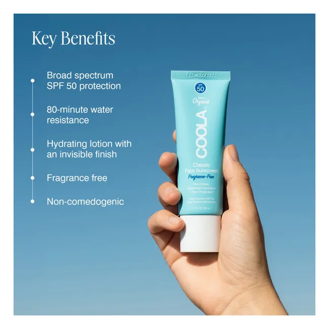 Crema solar facial sin perfume SPF50 - 50ml