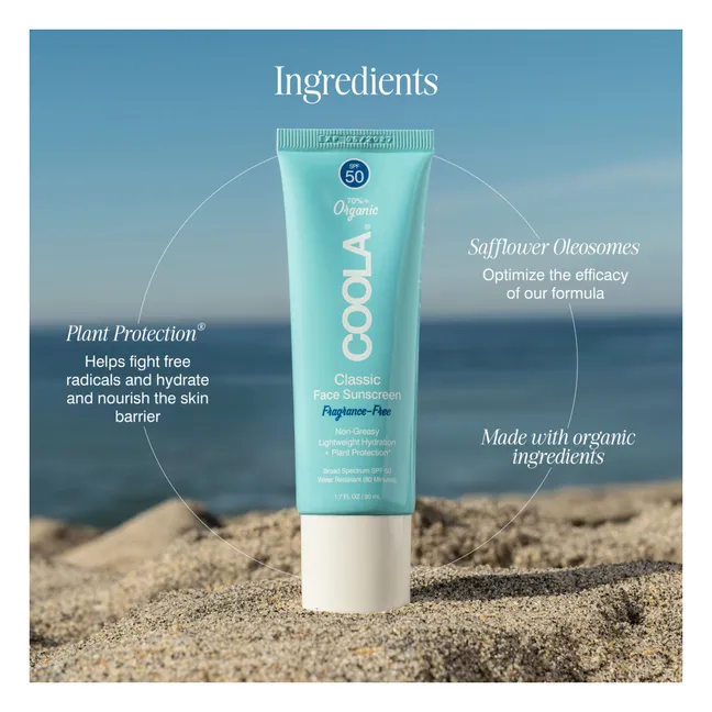 Crema solar facial sin perfume SPF50 - 50ml