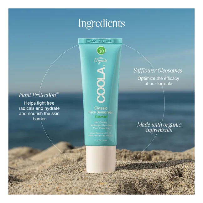 Crema solar facial de pepino SPF30 - 50ml