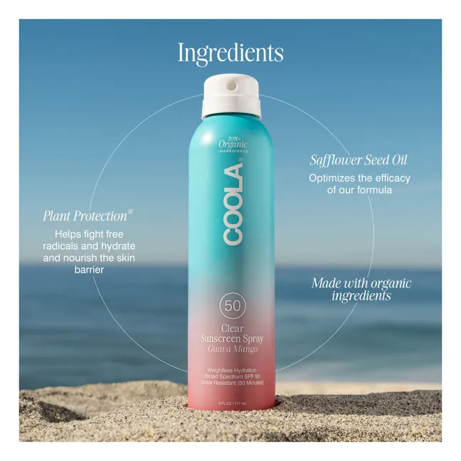 Spray solaire transparent Guava Mango SPF 50 - 177ml