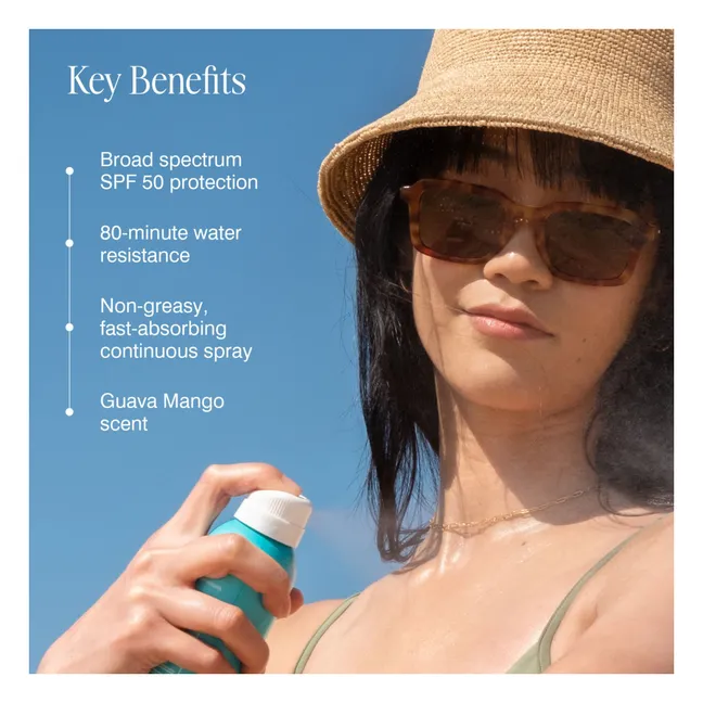 Spray solaire transparent Guava Mango SPF 50 - 177ml