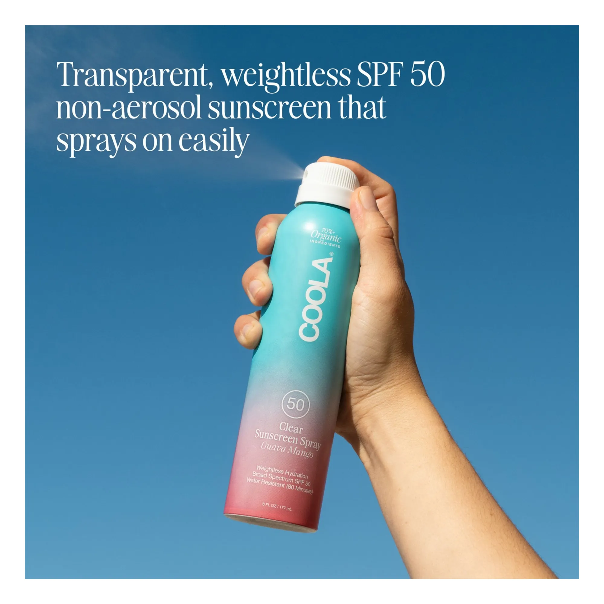 Spray solaire transparent Guava Mango SPF 50 - 177ml- Image produit n°1