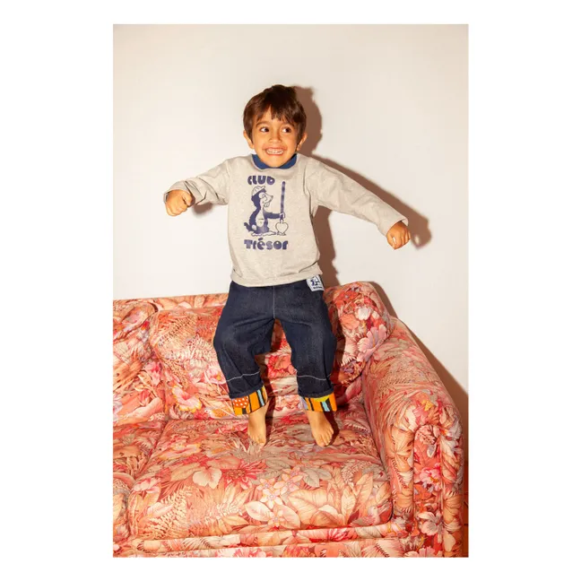 T-shirt Bobby | Gris chiné