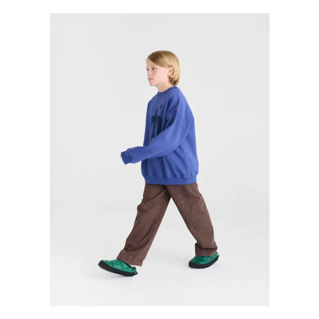 Sweat N°7 Coton Bio | Bleu