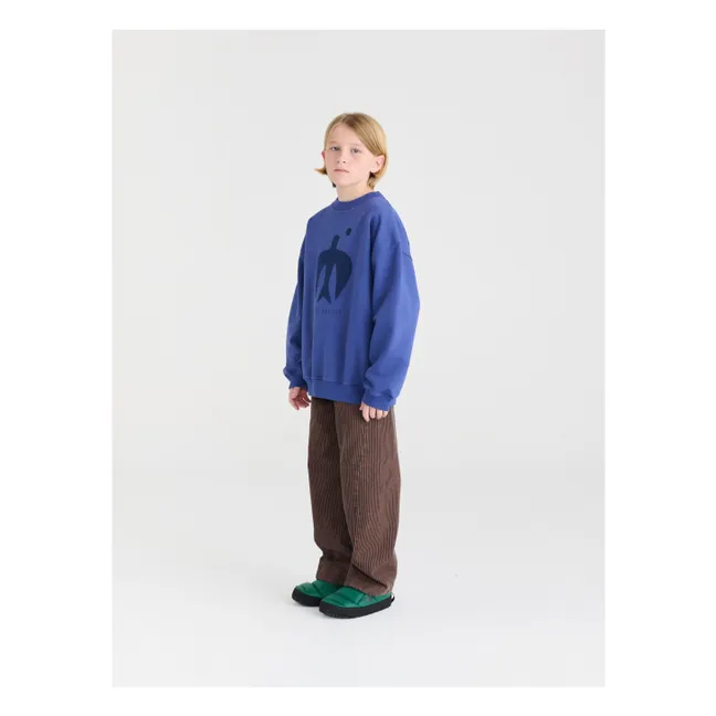 Sweat N°7 Coton Bio | Bleu