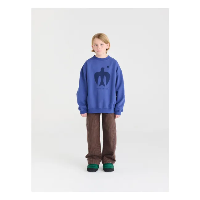 Sweat N°7 Coton Bio | Bleu