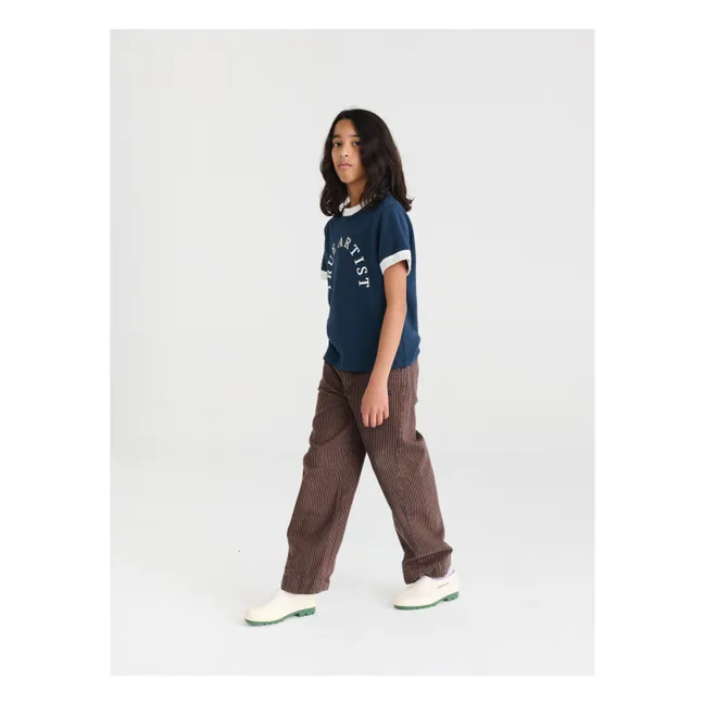 T-shirt N°25 | Bleu foncé