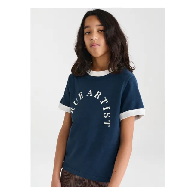 T-shirt N°25 | Bleu foncé