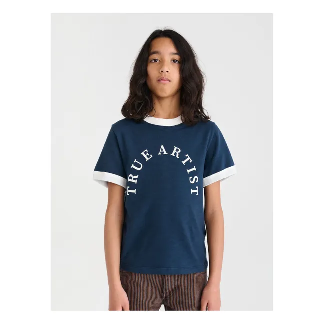 T-shirt N°25 | Bleu foncé