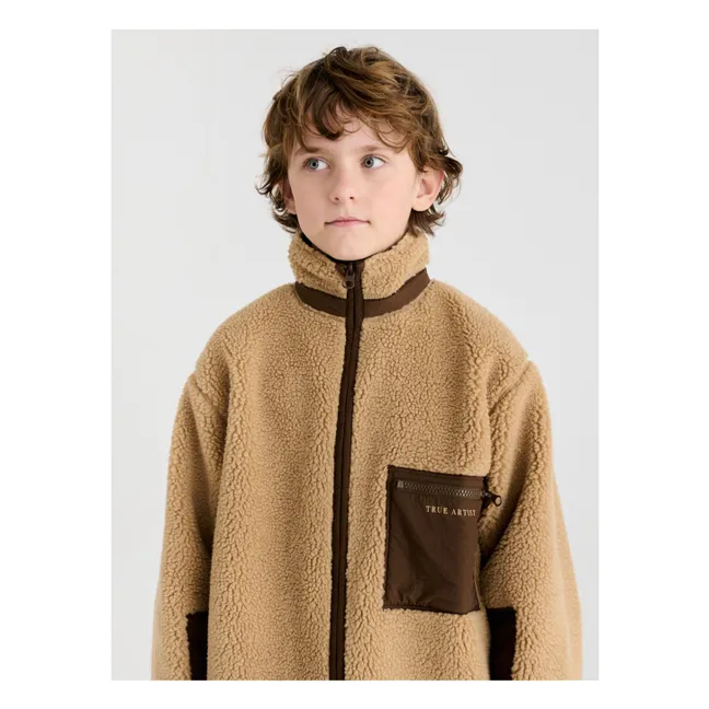 Veste Façon Sherpa Réversible N°3 | Marron