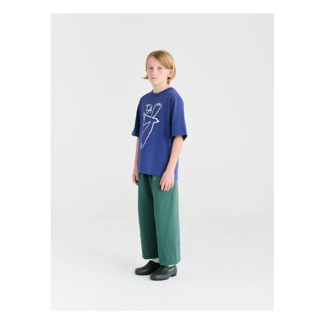 T-shirt N°5 Coton Bio | Bleu marine