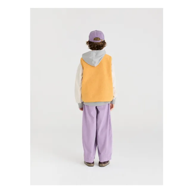 Veste Sans Manches Façon Sherpa N°6 | Jaune