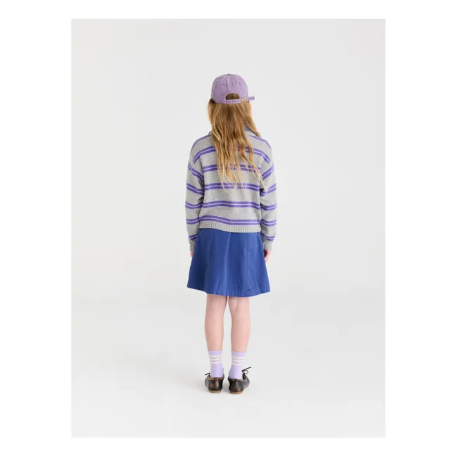 N°6 Striped Wool Vest | Grey