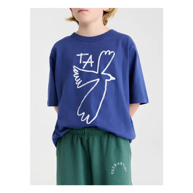 T-shirt N°5 Coton Bio | Bleu marine