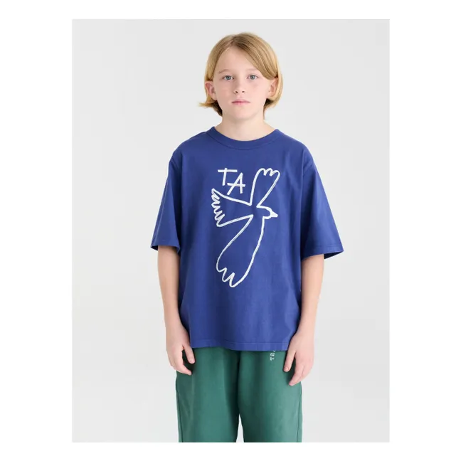 T-shirt N°5 Coton Bio | Bleu marine