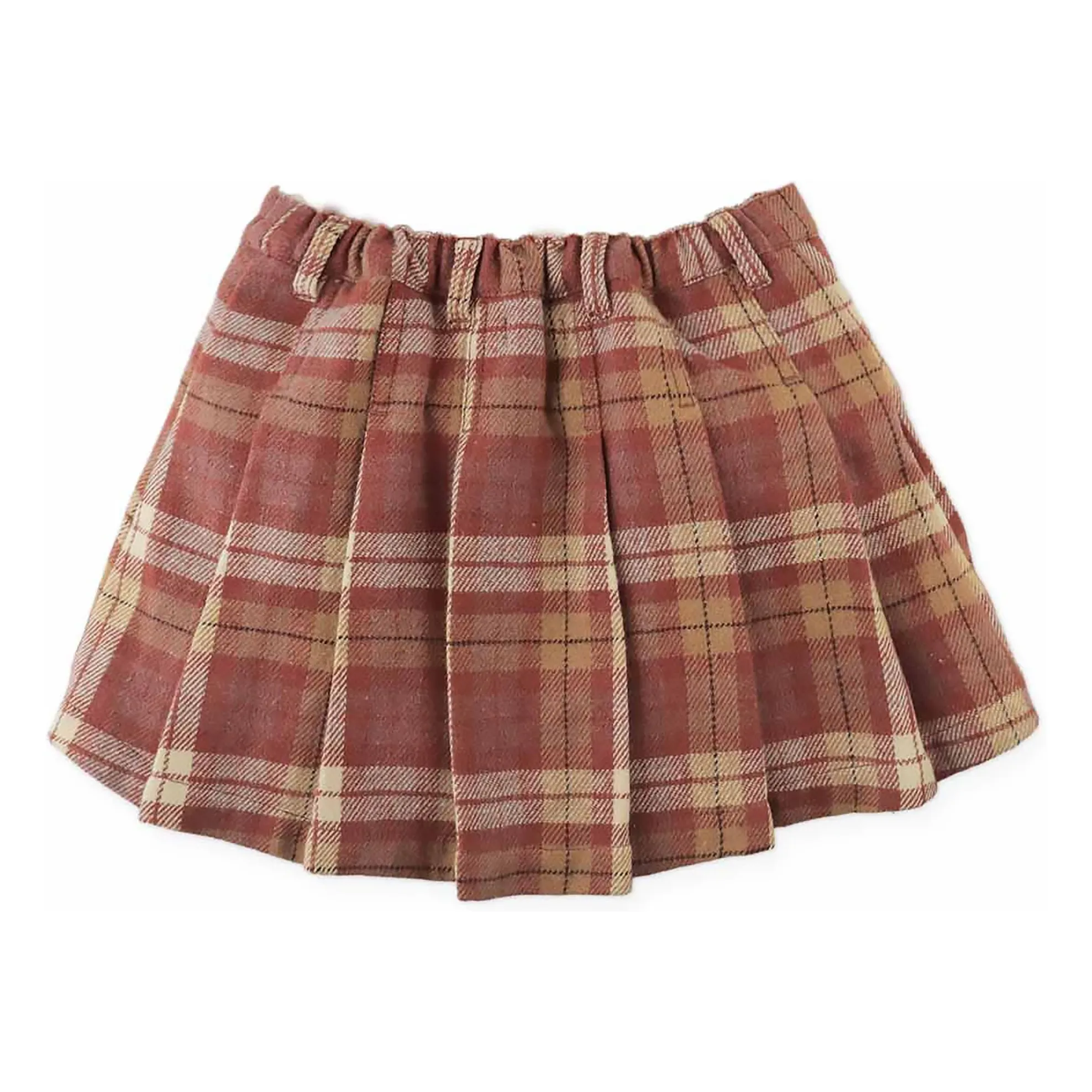 Jupe Eugenia Carreaux | Marron- Image produit n°4