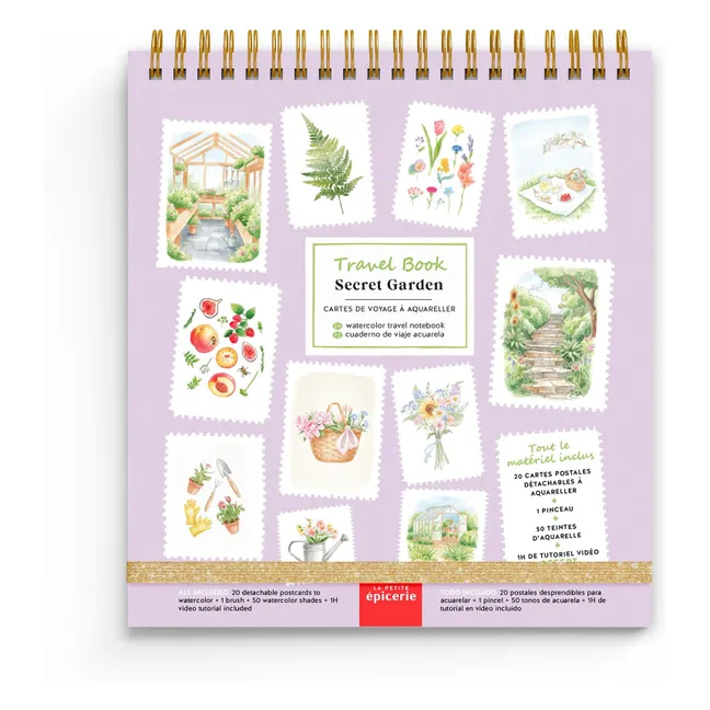 Carnet d'aquarelle - Secret Garden