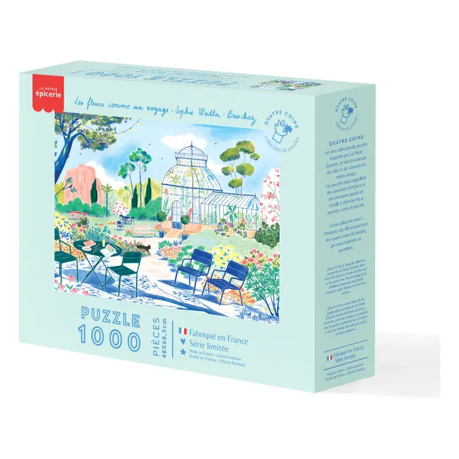 Flores como un viaje puzzle - 1000 piezas