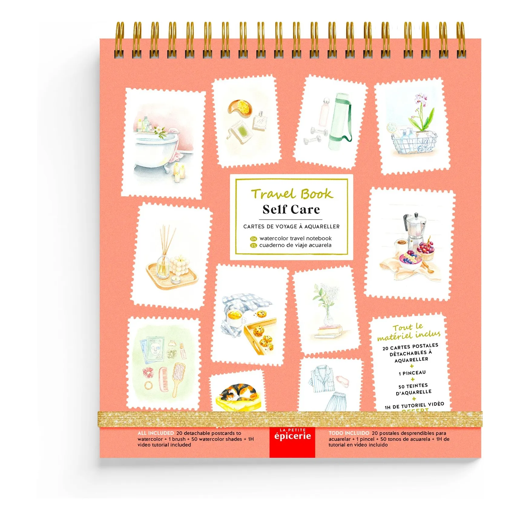 Carnet d'aquarelle - Self-Care- Image produit n°0