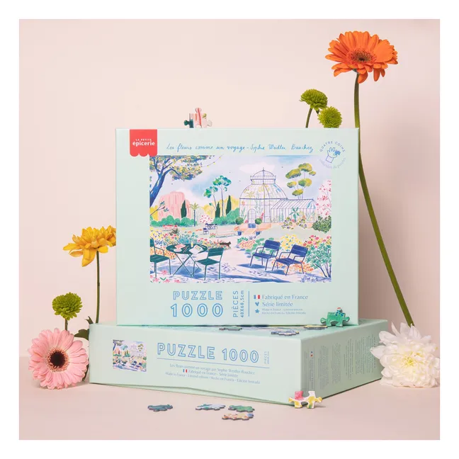 Flores como un viaje puzzle - 1000 piezas
