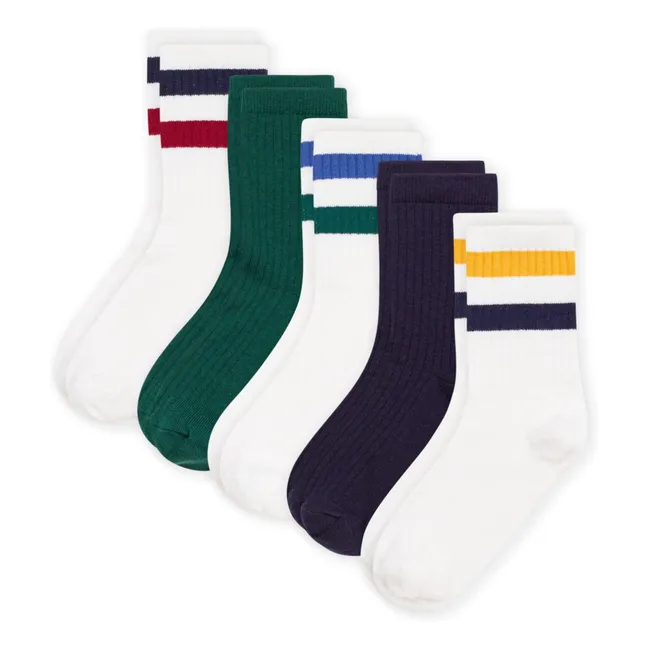 Pack of 5 Pairs of Socks | White