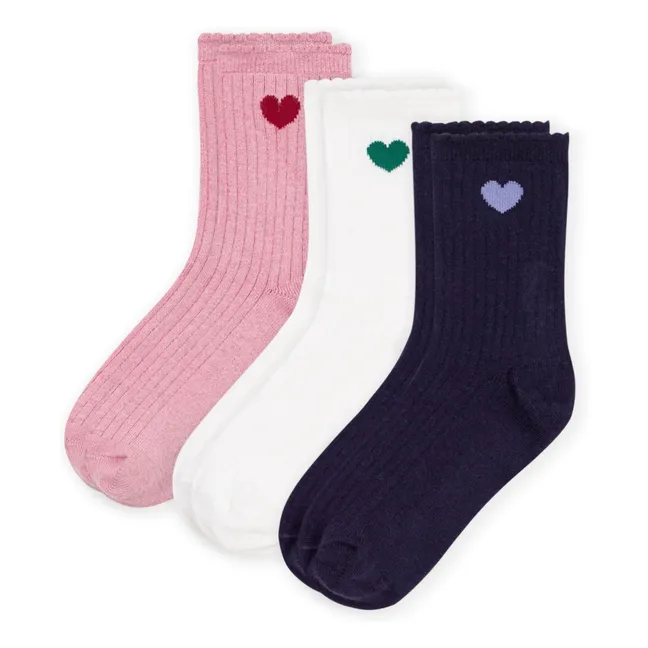 Chaussettes Cœur | Rose