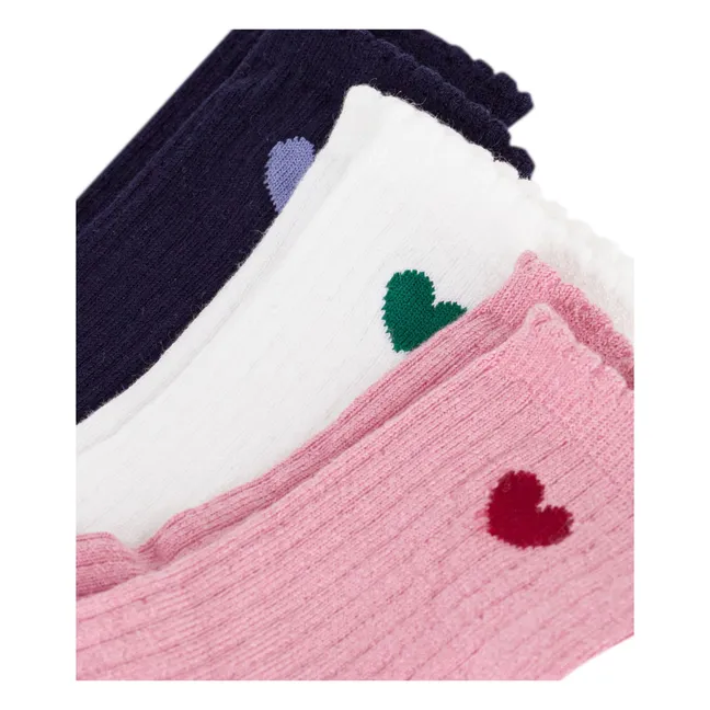 Chaussettes Cœur | Rose