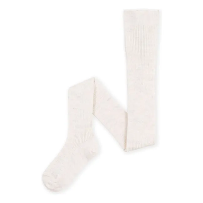 Collants Laine | Beige chiné
