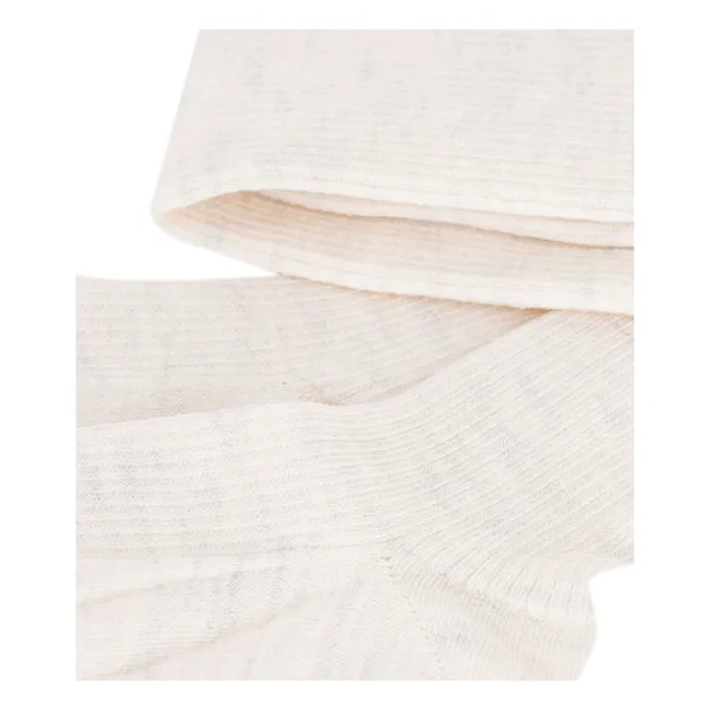 Collants Laine | Beige chiné